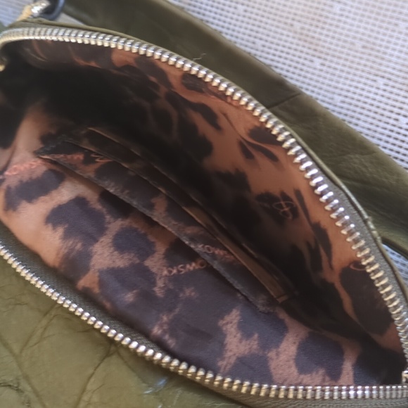 b. makowsky Leather Grean Shoulder Hobo Bag - Picture 16 of 17